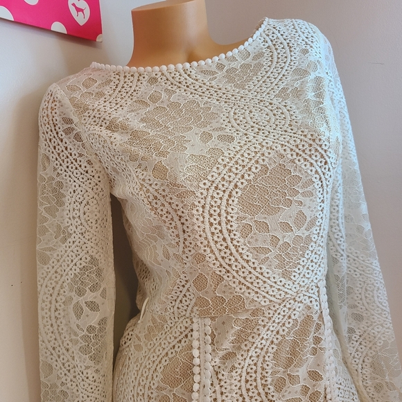 Selfie Leslie Palm Springs Emme Lace Dress Size Lg - Picture 4 of 8